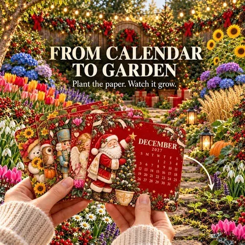 🎄🗓️ Christmas Limited-Edition — 🪴✨ Eco-Friendly Plantable “Timeless” Seed Calendar 2027