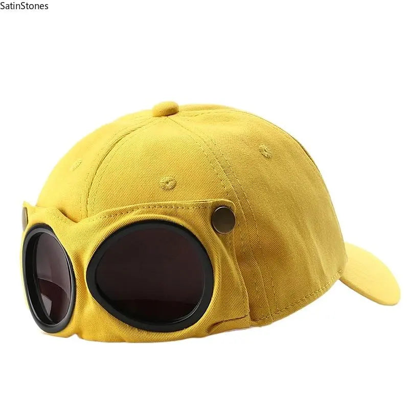 🧢 Novelty Boater Hat with Built-In Shades – The Funniest Gift for Fishing & Boat Lovers