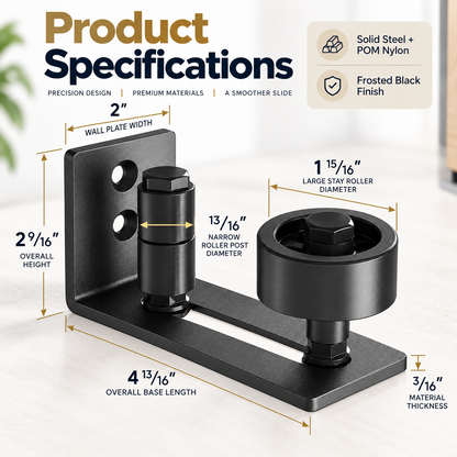 Hot sales🔥Adjustable Barn Door Floor Guide – Wall-Mount Stay Roller, No Floor Drilling