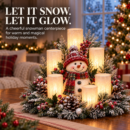 ✨✨LED Santa Christmas Table Centerpiece with Flameless Candle Lights
