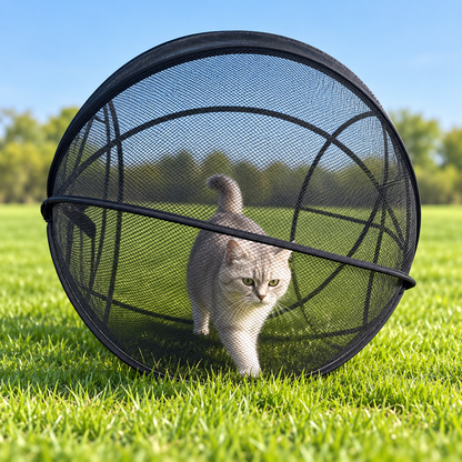 🔥Last Day 50% OFF-Pop-Up Mesh Cat Playpen – Roomy 32-Inch Indoor & Outdoor Enclosure