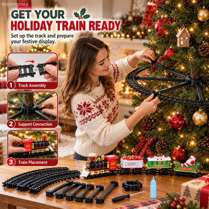 🔥Last Day 50% OFF🎄🚂 Christmas Magic Express – Around-the-Tree Train Set