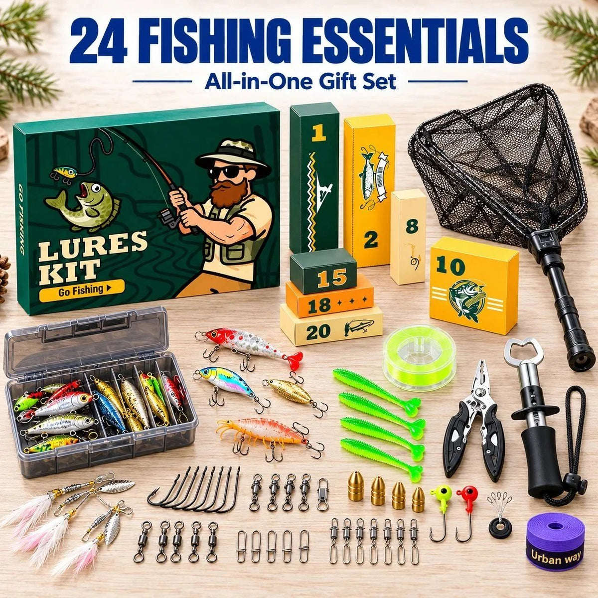 FISHING ADVENT CALENDAR -24 Days of Angler's Christmas Advent Calendar🎣