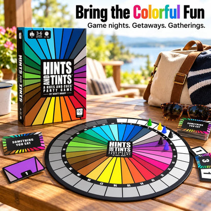 Hints and Tints | Creative Color Clue Party Board Game, Fast-Paced Family & Group Game