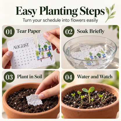 ✨Early Holiday Sale 45% OFF🌱Eco-Friendly Plantable “Timeless” Seed Calendar 2027