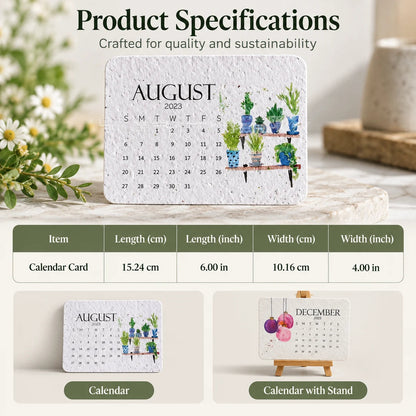 ✨Early Holiday Sale 45% OFF🌱Eco-Friendly Plantable “Timeless” Seed Calendar 2027