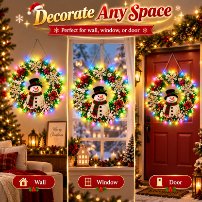 Hot Sale⛄Christmas Pearl Diamond Painting Pendant Kit with LED String Lights