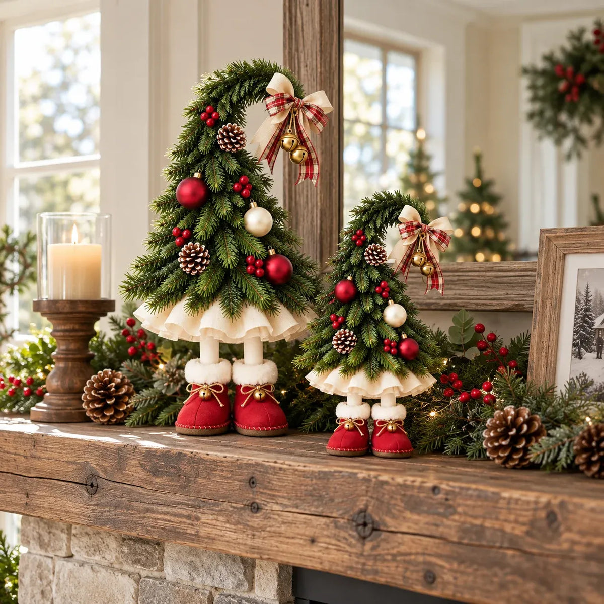 Curved-Top Elf Mini Table Tree | For nook & seasonal shelf decor