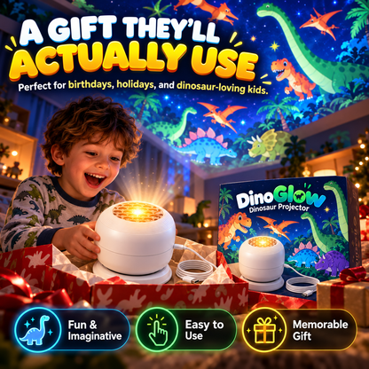 DinoGlow Dinosaur Room Projector – Immersive Dinosaur-Themed Kids' Bedroom Light