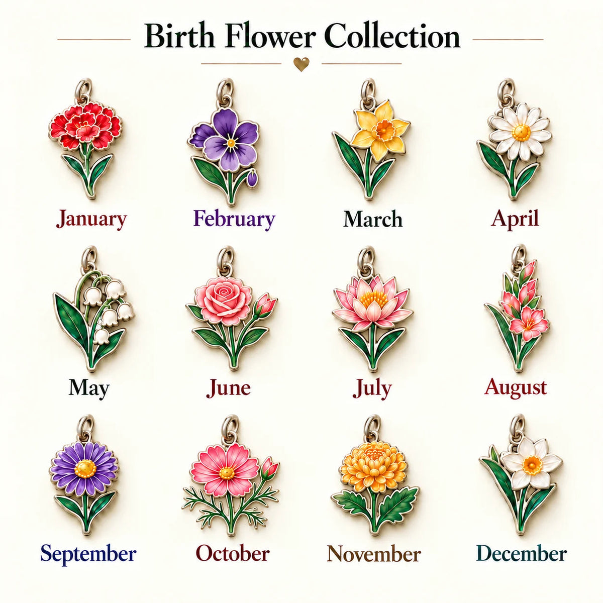 ⏳ Last Day 49% OFF —👼 Always By Your Side: Birth Month Angel & Flower Keychain + Keepsake Card 🌸