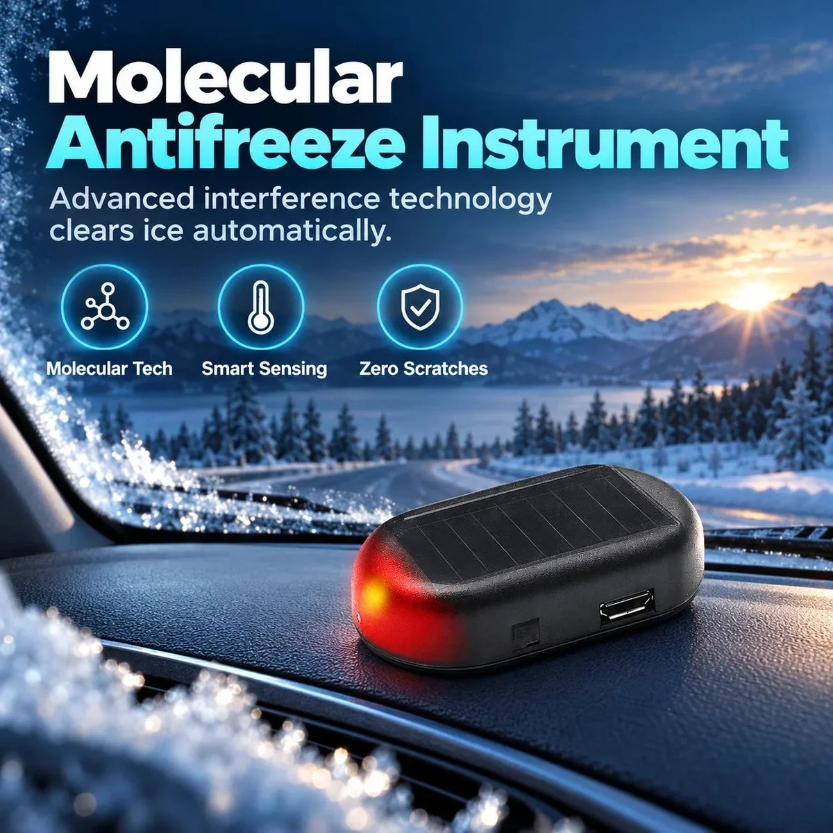20K SOLD🔥Electromagnetic Molecular Interference Antifreeze Snow Removal Instrument for Vehicles