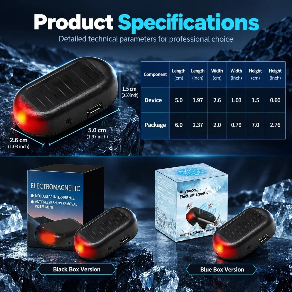 20K SOLD🔥Electromagnetic Molecular Interference Antifreeze Snow Removal Instrument for Vehicles