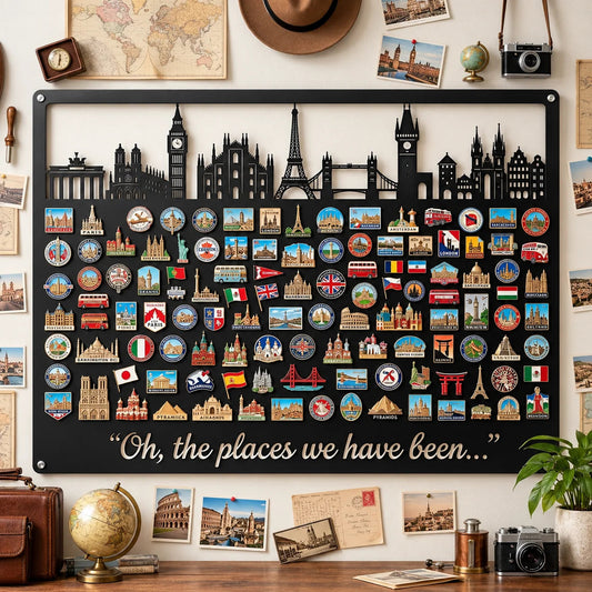 🌍✈️Travel Magnet Display Board