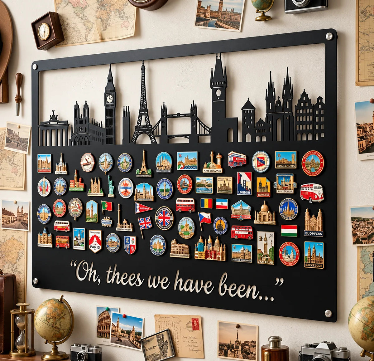 🌍✈️Travel Magnet Display Board