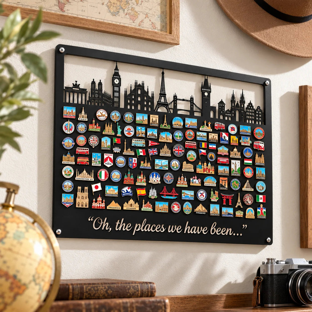 🌍✈️Travel Magnet Display Board