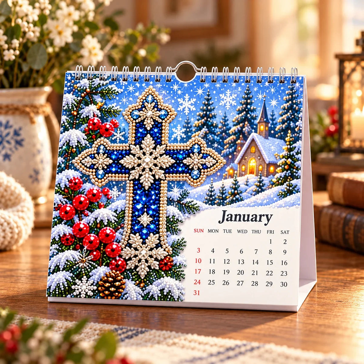 ✝️💎 2027 Faith & Blessings DIY Diamond Art Calendar Kit