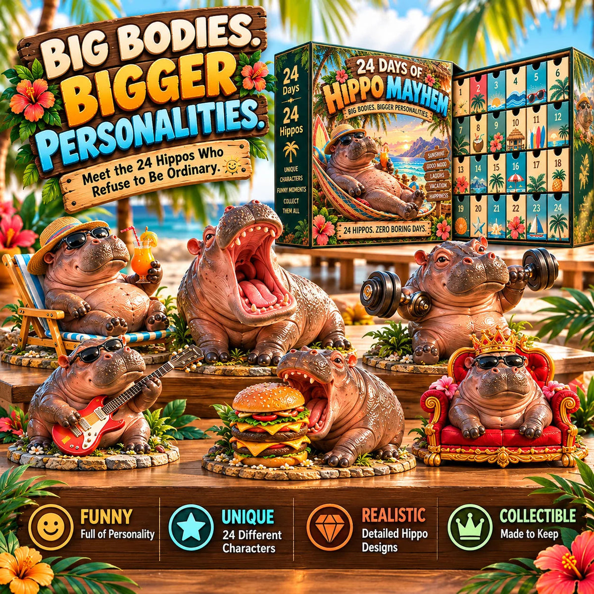 🦛 Ready for Some Hippo Madness?! 😂 2026 Hippo Adventures – 24 Days of Laughs!