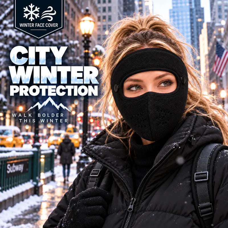 🔥Last Day 50% OFF – Fleece-Lined Winter Balaclava with Detachable Goggles – Wind-Resistant Face & Neck Cover for Cycling, Skiing & Outdoor Activities