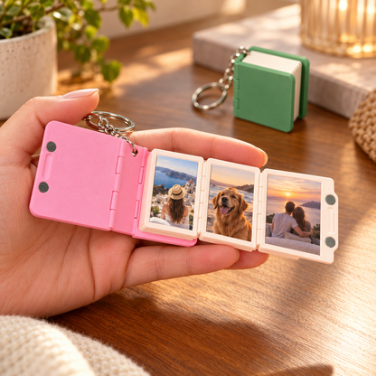 🔥Last Day 50% OFF-📖 Mini Photo Book Keychain – Keep Your Favorite Memories Close