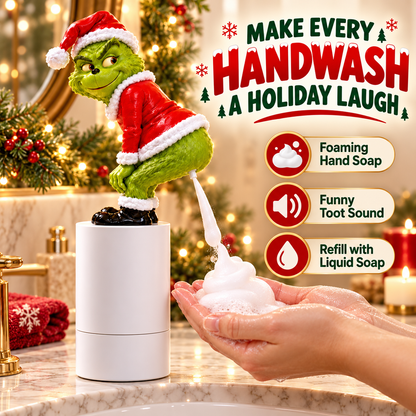 Merry Toots Christmas Soap Dispenser – Funny Foaming Hand Soap Dispenser & White Elephant Gift