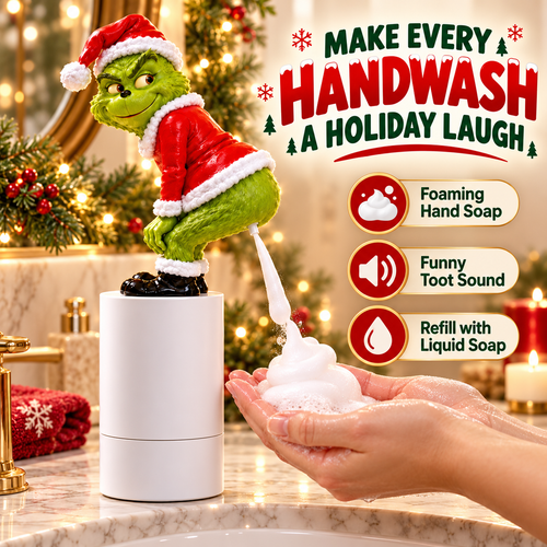Merry Toots Christmas Soap Dispenser – Funny Foaming Hand Soap Dispenser & White Elephant Gift