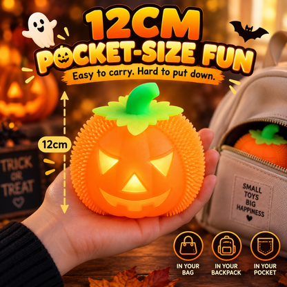 🎃 Squeeze the Pumpkin. Light Up the Fun! 🎃Soft • Squishy • Glowing • Made for Halloween Fun
