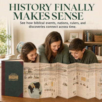 Adams’ History Timeline – Fold-Out Bible & World History Hardcover Chart