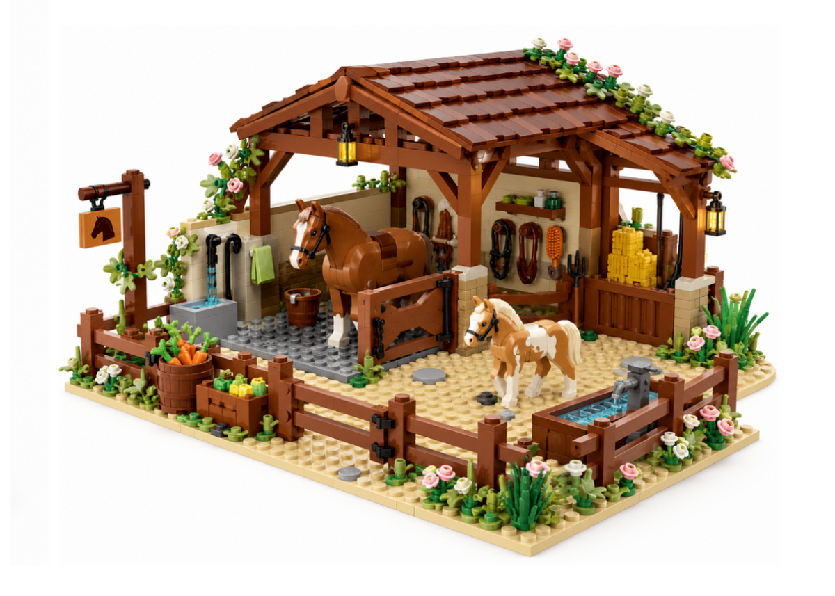 🐴🎄24-Day Horse Stable Advent Calendar – Build Your Own Equestrian Christmas Barn