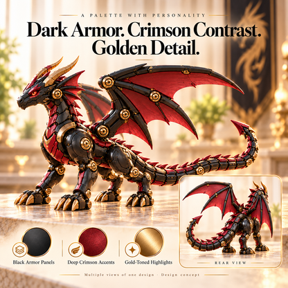 NEW ARRIVAL🔥LAST DAY 49% OFF -🐉Mechanical Dragon Egg Collectible | Fantasy Dragon Figure
