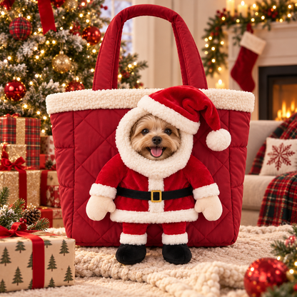 3D Christmas Head-Out Pet Carrier Bag