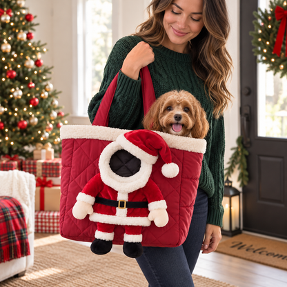 3D Christmas Head-Out Pet Carrier Bag