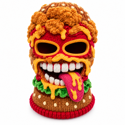 Funny Monster Ski Mask – 3D Knitted Balaclava