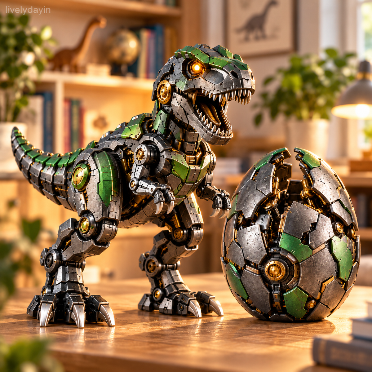 🦖🥚 Mechanical T-Rex Egg – Robotic Dinosaur Collectible! ⚙️