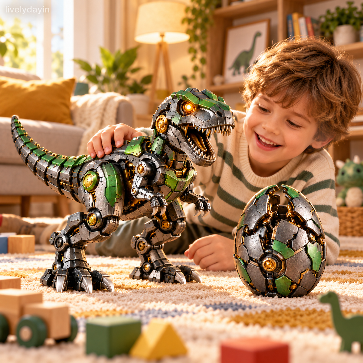 🦖🥚 Mechanical T-Rex Egg – Robotic Dinosaur Collectible! ⚙️