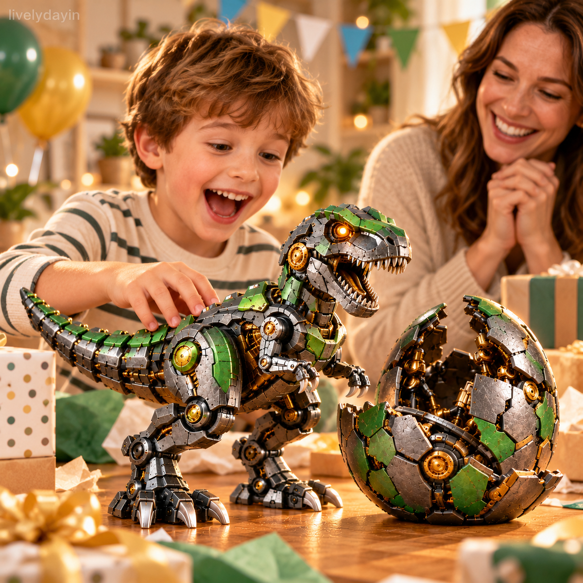 🦖🥚 Mechanical T-Rex Egg – Robotic Dinosaur Collectible! ⚙️
