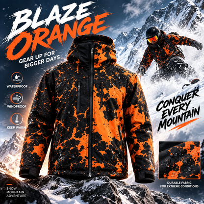 🔥Last Day 50% OFF-Color-Changing Snow Jacket – Water-Reactive Winter Coat with Hidden Pattern Reveal