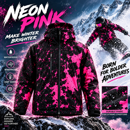 🔥Last Day 50% OFF-Color-Changing Snow Jacket – Water-Reactive Winter Coat with Hidden Pattern Reveal