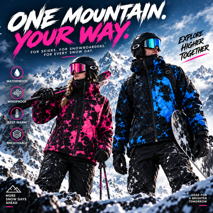 🔥Last Day 50% OFF-Color-Changing Snow Jacket – Water-Reactive Winter Coat with Hidden Pattern Reveal