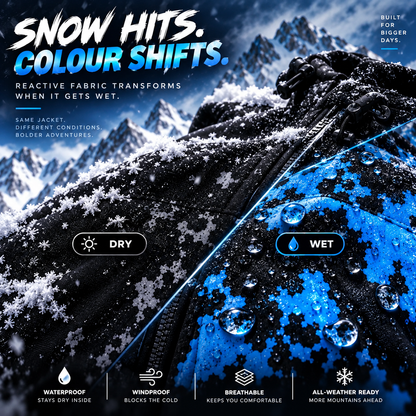 🔥Last Day 50% OFF-Color-Changing Snow Jacket – Water-Reactive Winter Coat with Hidden Pattern Reveal