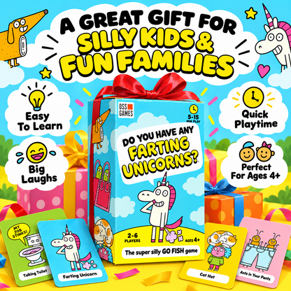 😂50% OFF Today! Super Silly Go Fish Card Game for Kids & Family Game Night
