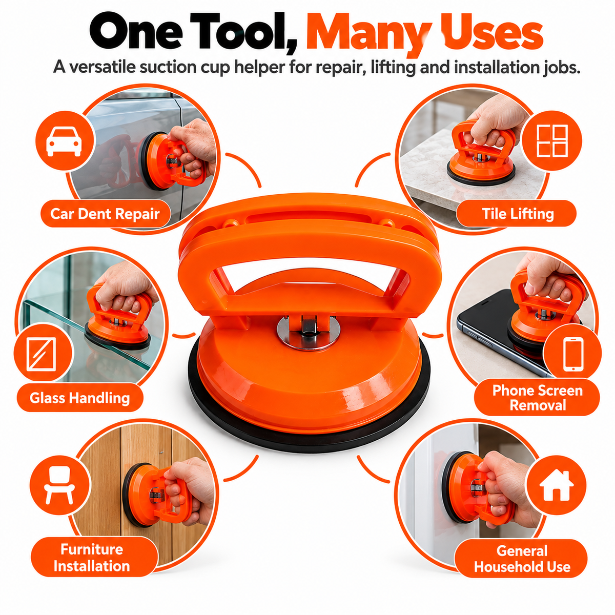 🔥Last Day 50% OFF🚗Heavy-Duty Suction Cup Dent Puller – Multi-Purpose Panel Lifter