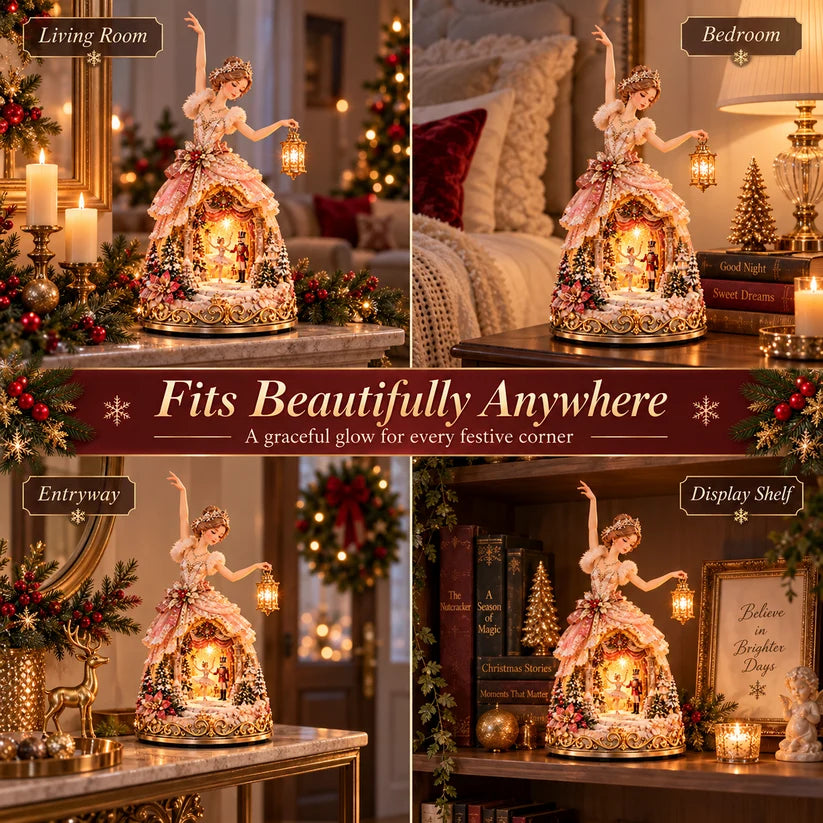 🩰 Winter Ballerina Story Lamp™ – Lighted Nutcracker Christmas Tabletop Decor ✨