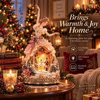 🩰 Winter Ballerina Story Lamp™ – Lighted Nutcracker Christmas Tabletop Decor ✨