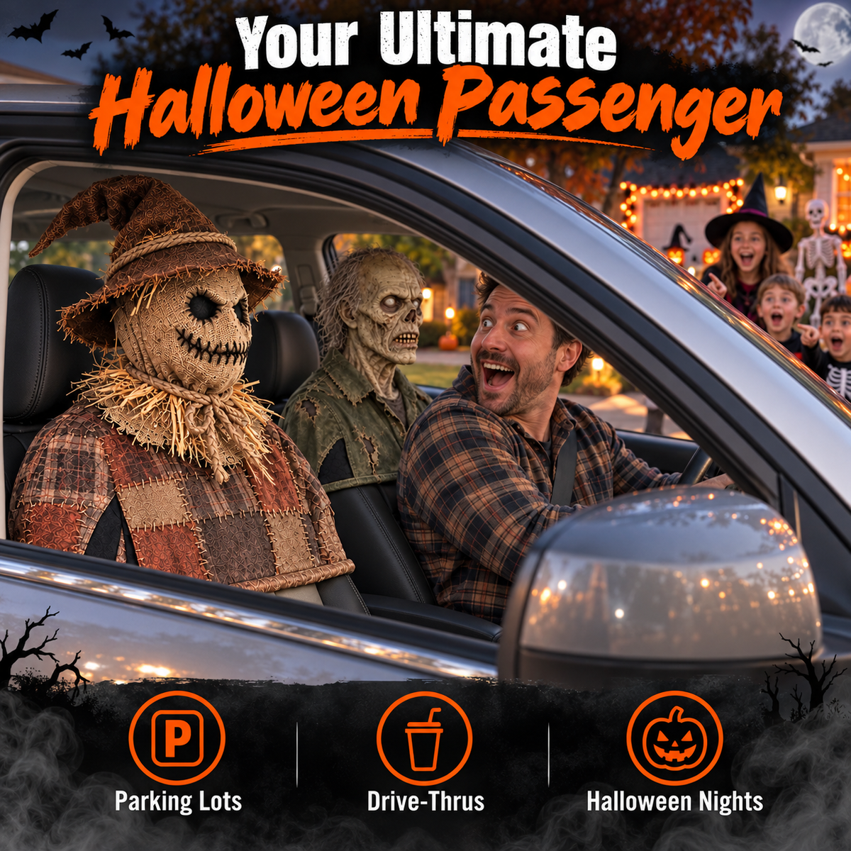 💀 Rotating Head Halloween Prank Decoration