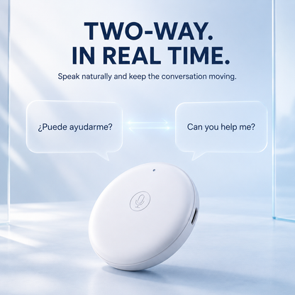 🌍 Wearable AI Translator – 165-Language Real-Time Voice Translation & Practice Companion