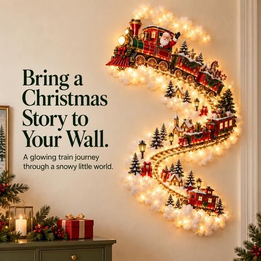 Hot sales🔥Santa Express Light-Up Wall Decor