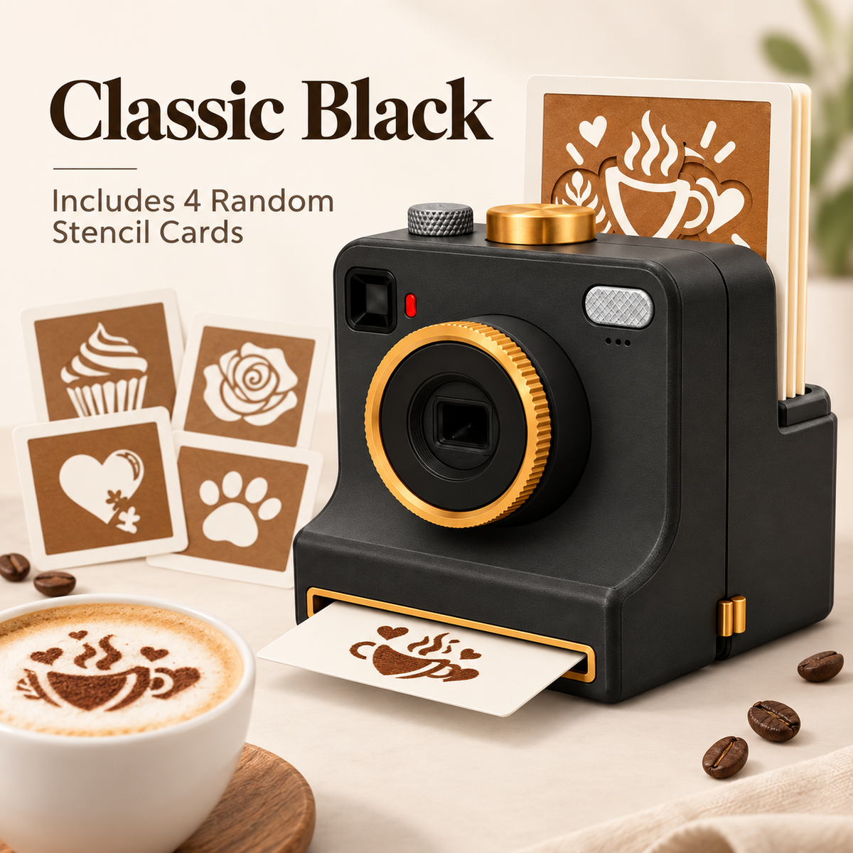 🔥Last Day 50% OFF-☕Coffee Stencil Art Maker – Create Café-Style Latte Designs in Seconds