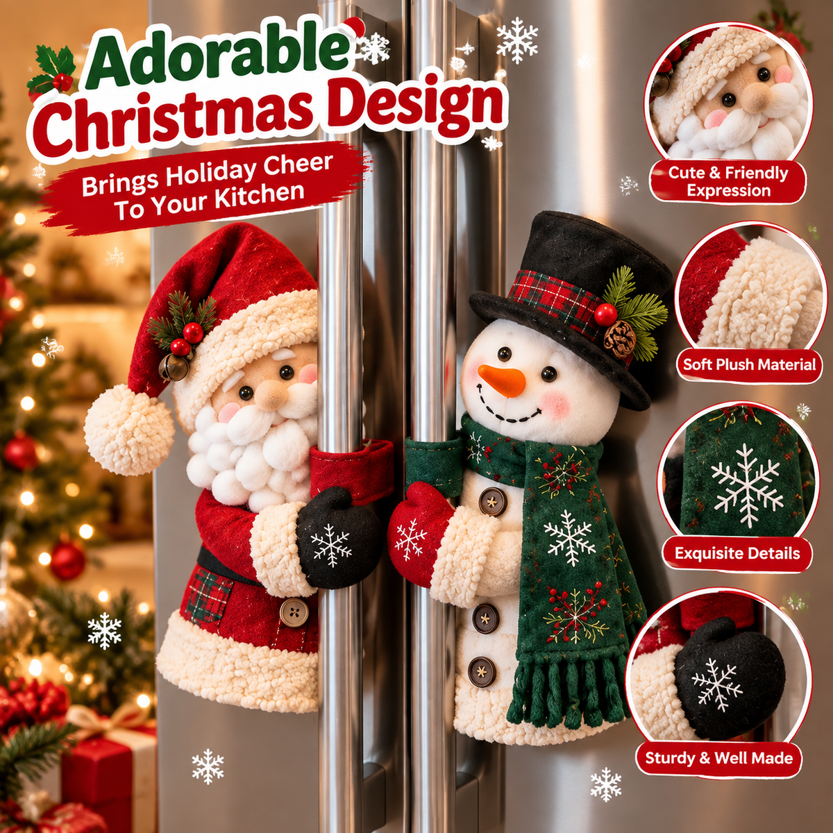🎅 Santa Claus Refrigerator Handle Doll⛄