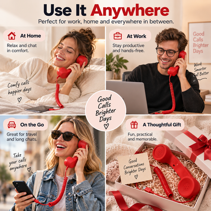 ☎️ Retro Phone Handset for Smartphone | Classic Vintage Call Experience