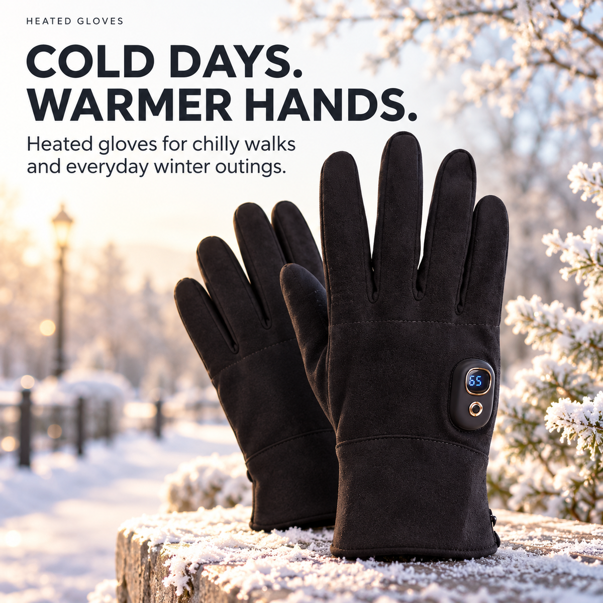 🔥Last Day 50% OFF-❄️Heated Touchscreen Gloves with Digital Display – Bring Warmth to Your Winter Routine
